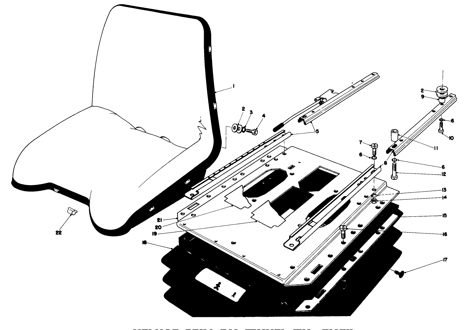 Deluxe Seat Kit Model No. 30786