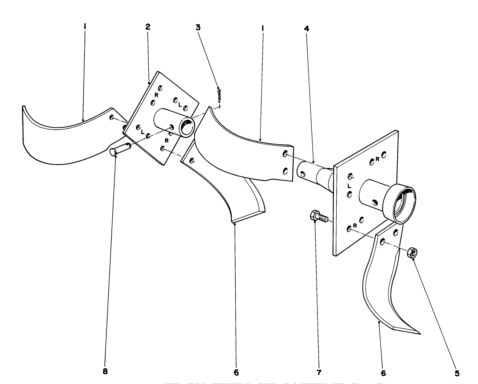 Slasher Tine Kit Model No. 17-8620 (optional)