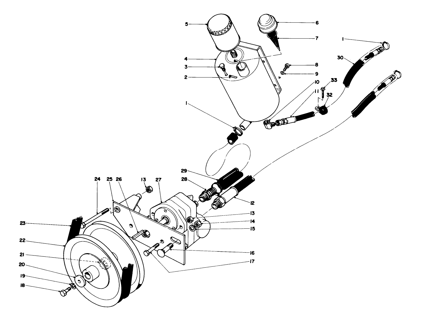 Hydraulic Pump And Reservoir
