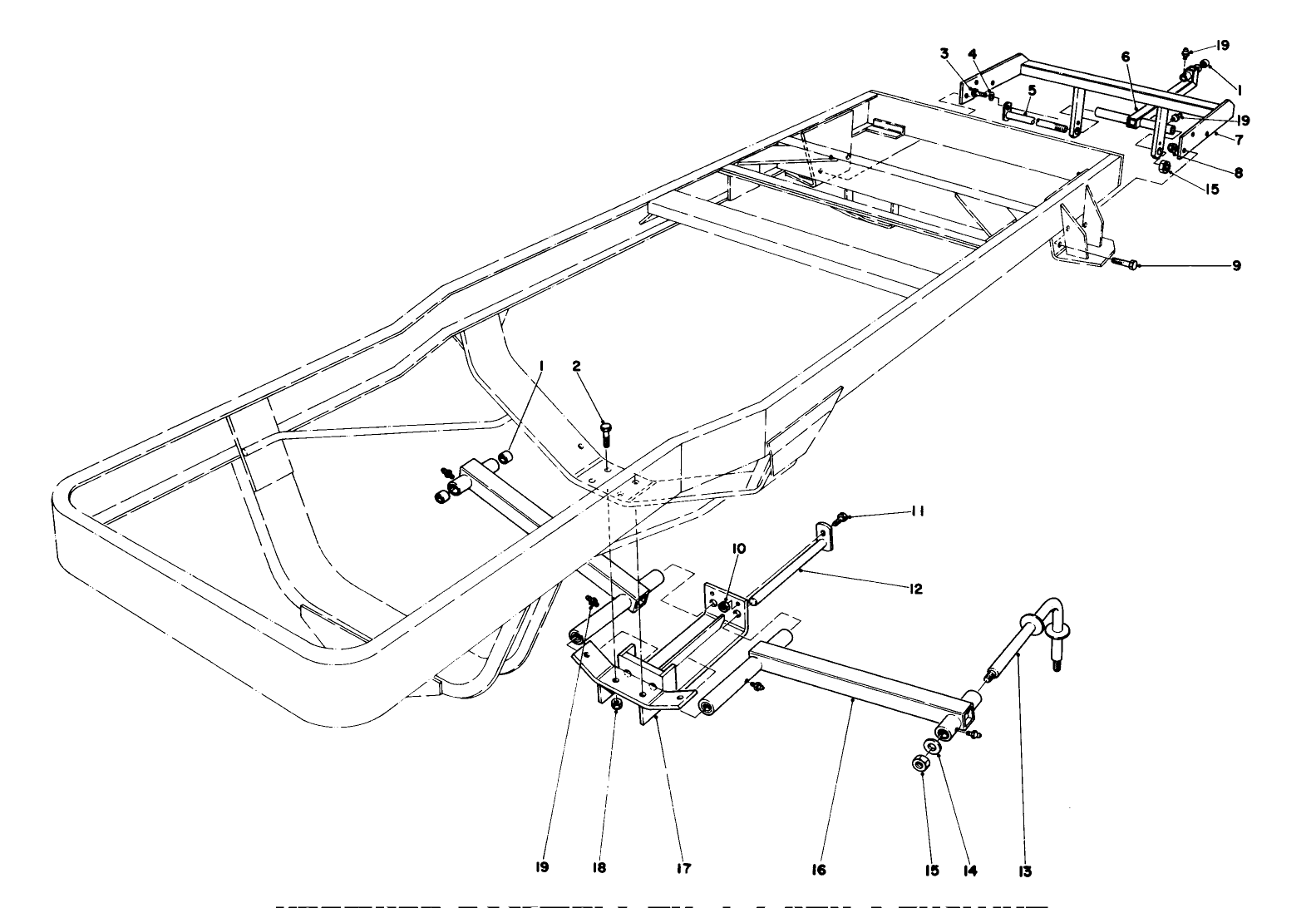 Drawbar Assembly No. 1, 2 And 3 Position Parkmaster 7 Unit