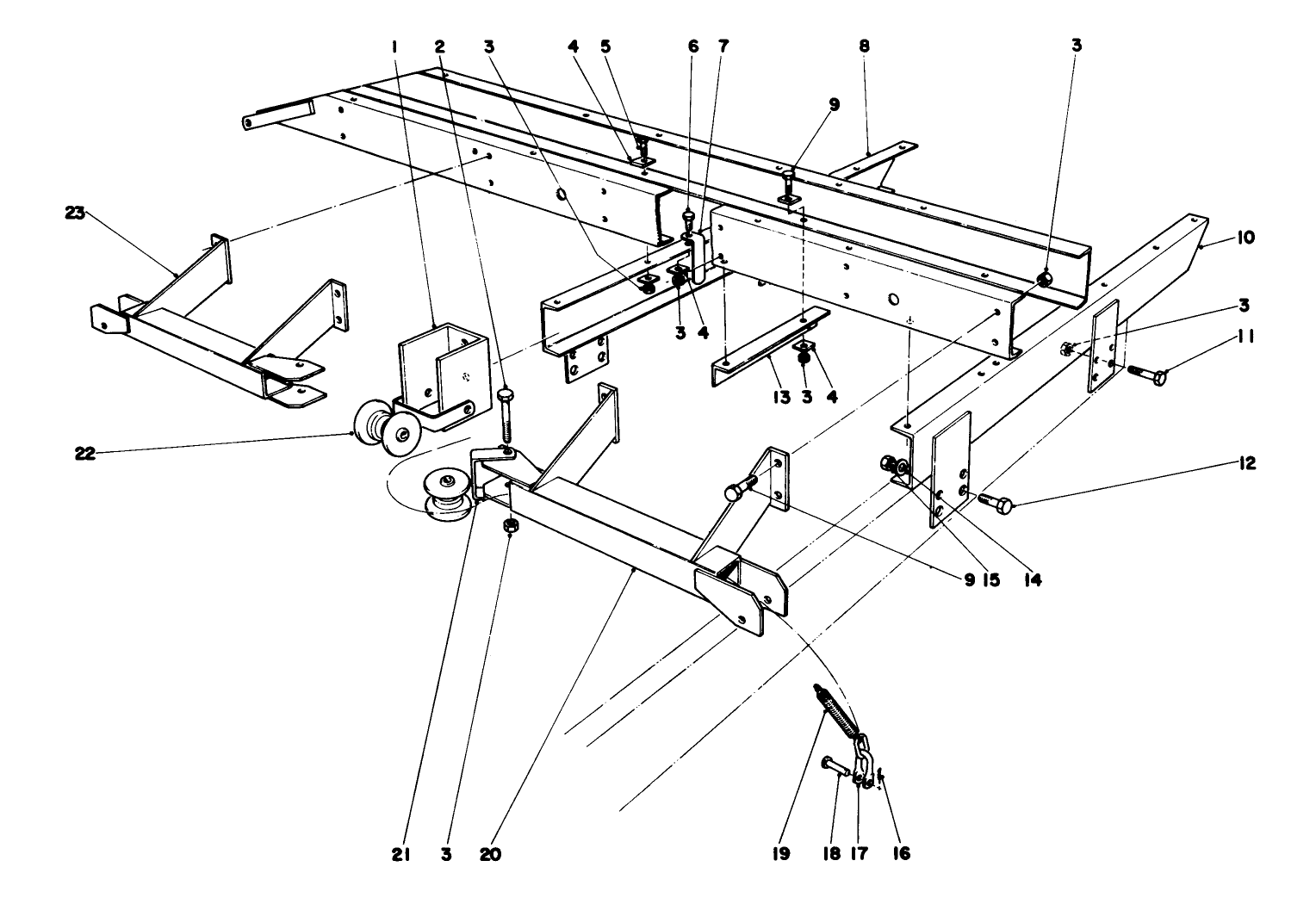 Main Frame Assembly-Front Parkmaster 7