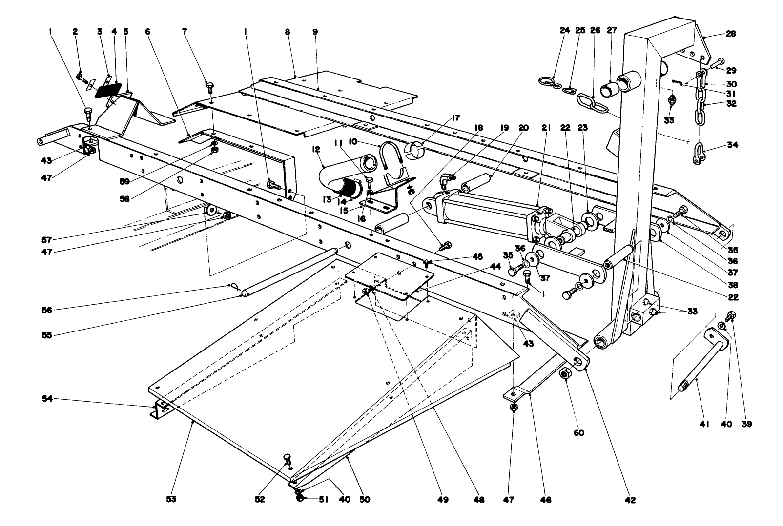 Main Frame Assembly-Front Center Parkmaster 7
