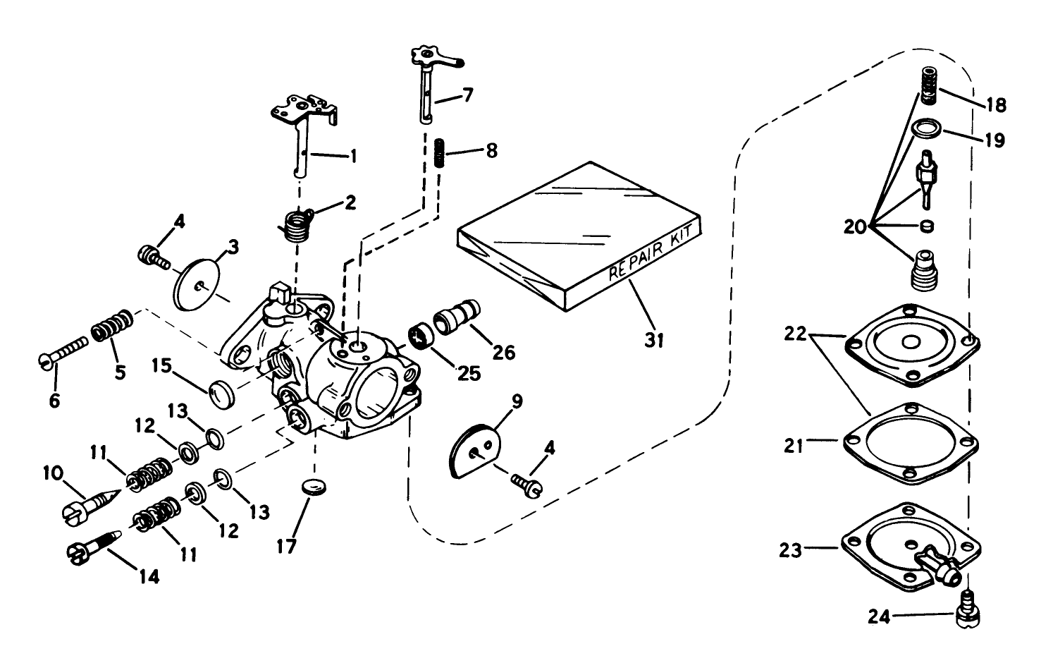 Carburetor No. 631887