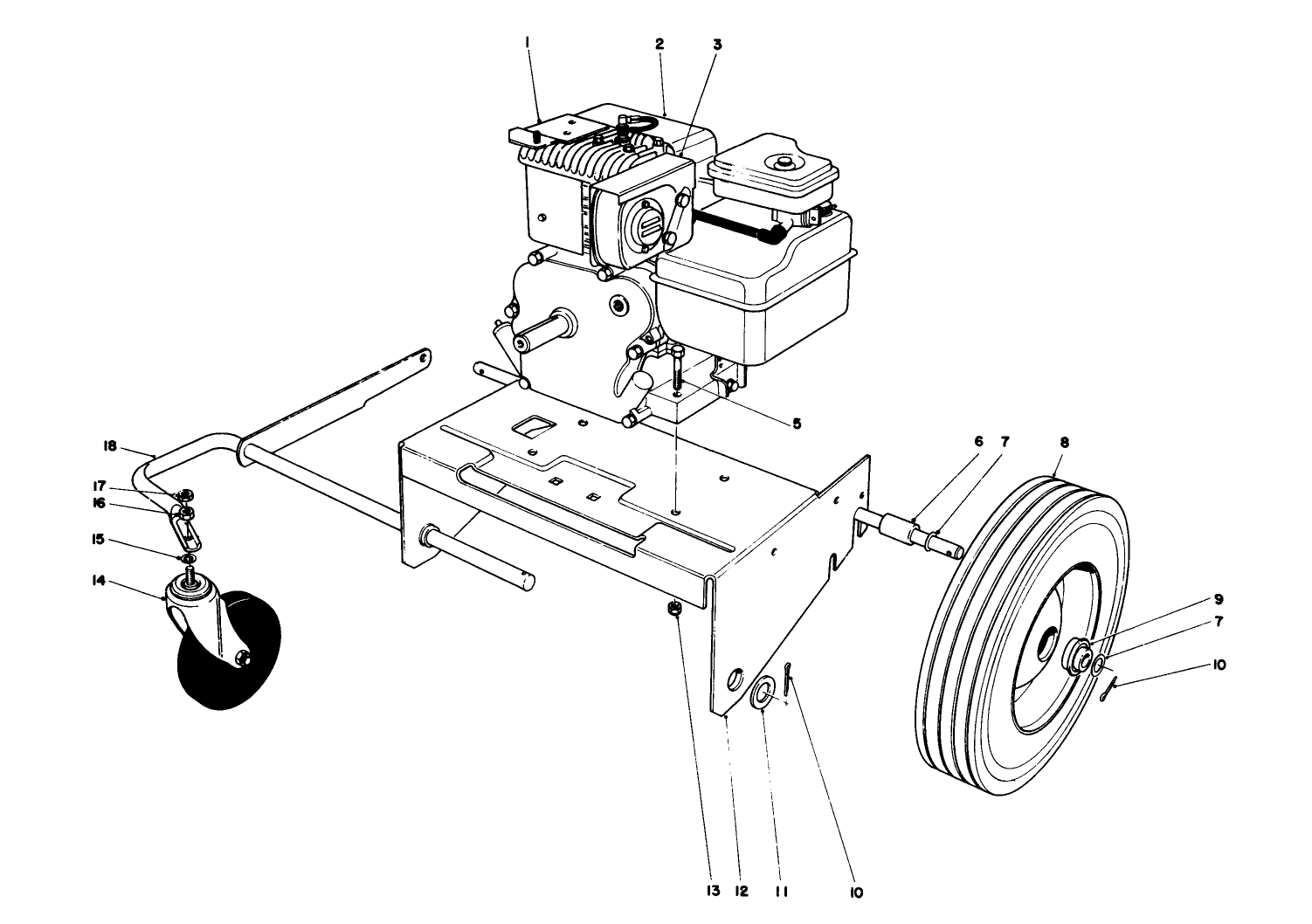Engine And Base Assembly (model 62912)