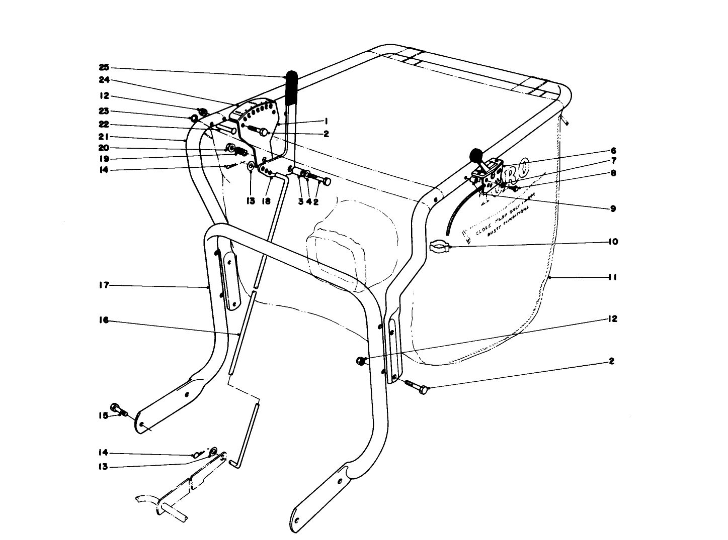 Controls And Handle Assembly (model 62912)