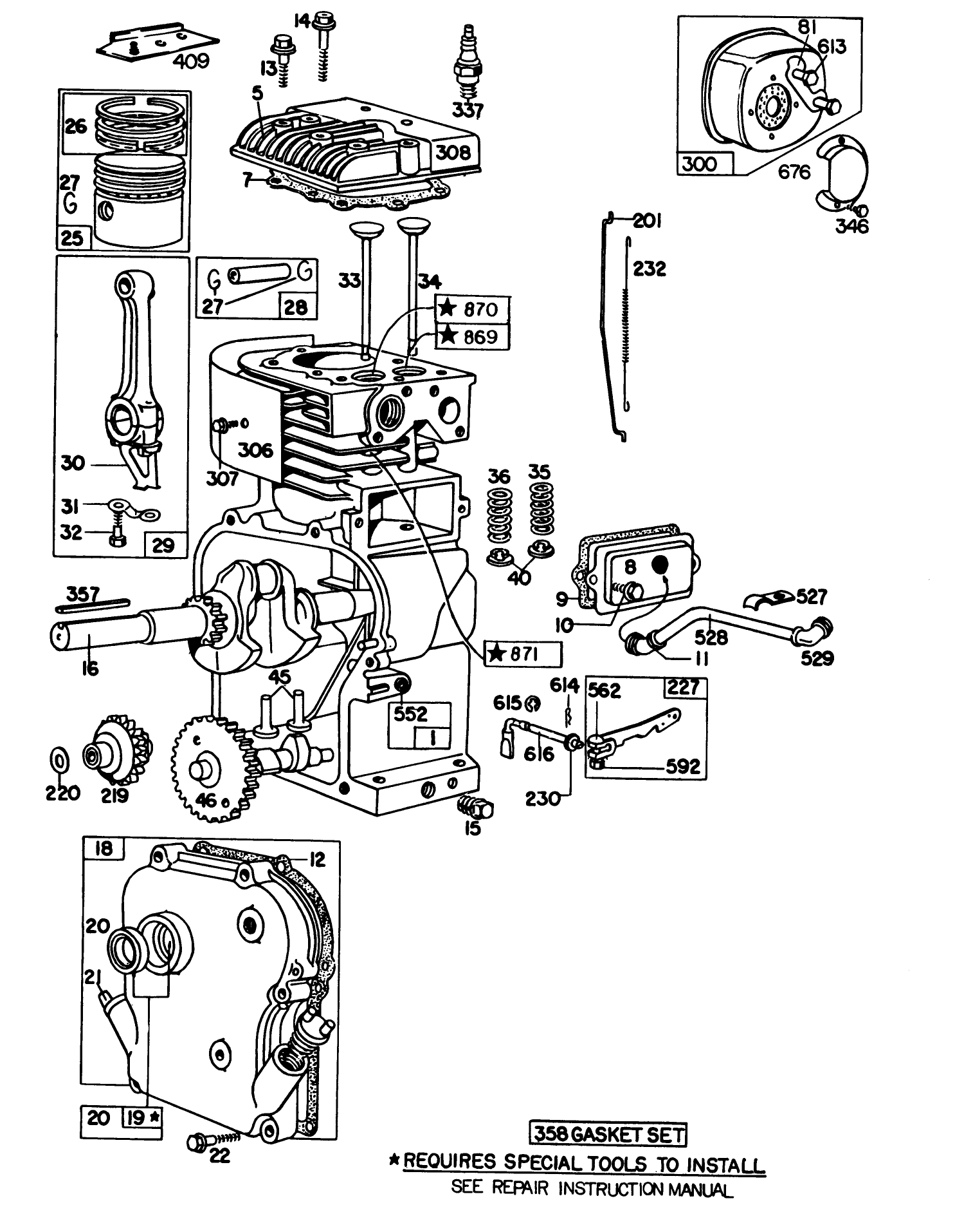 Engine Model No. 130202 Type 0600-01 Briggs & Stratton