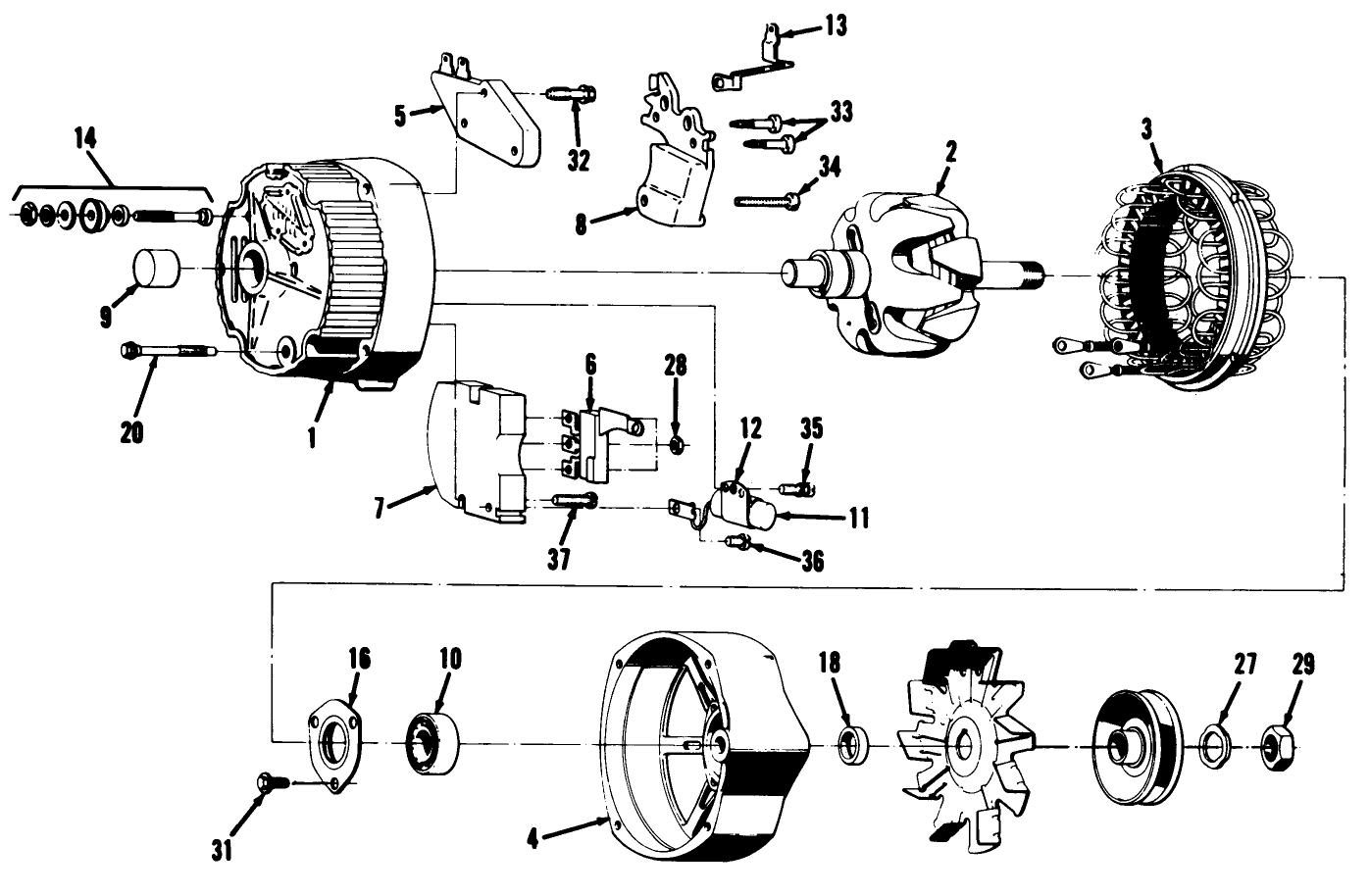 Alternator Assembly No. 39-7370