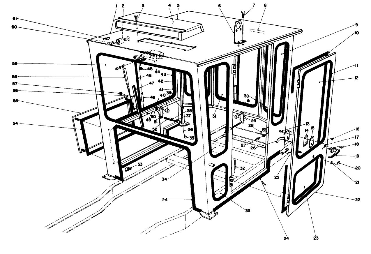 Cab Assembly Kit No. 70155 (continued) Pressurizer Assembly No. 39-8300