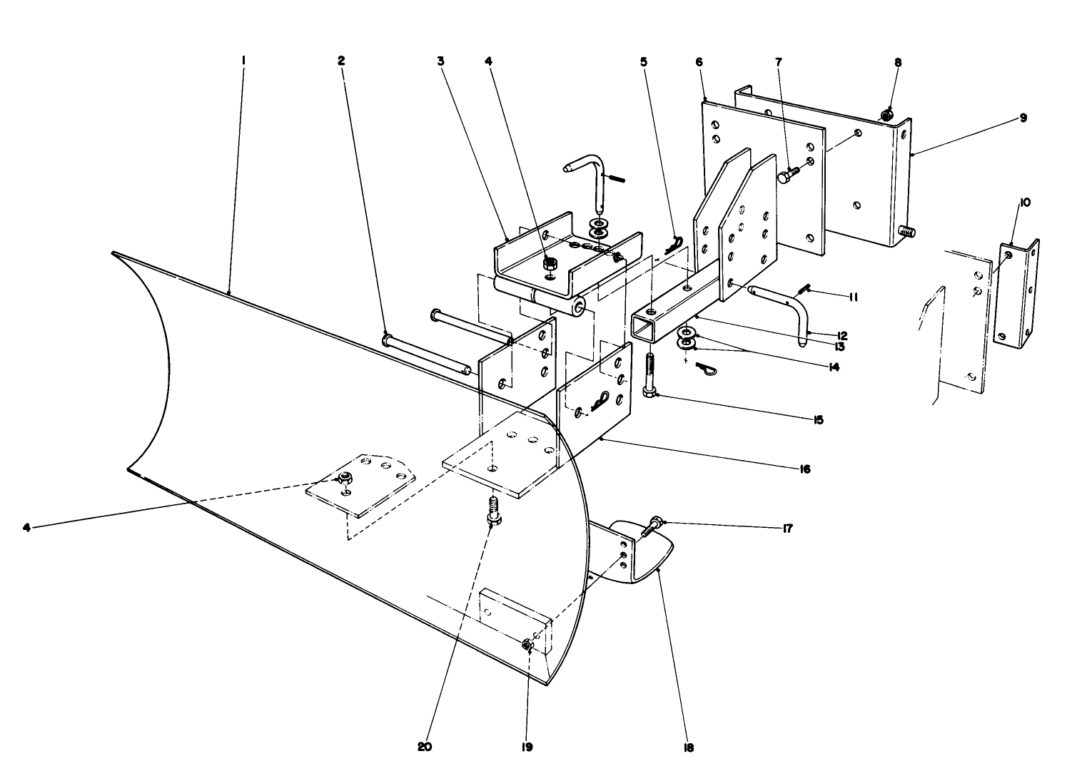 Grader Blade Assembly (model No. 59099) (optional)
