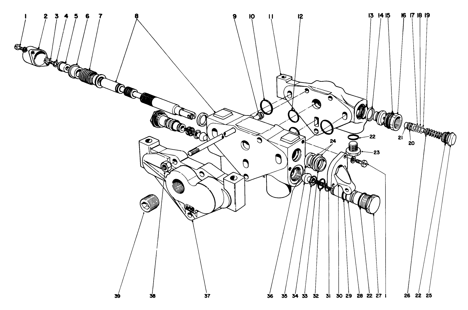 Hydraulic Valve Assembly No. 44-7701-Parkmaster 7