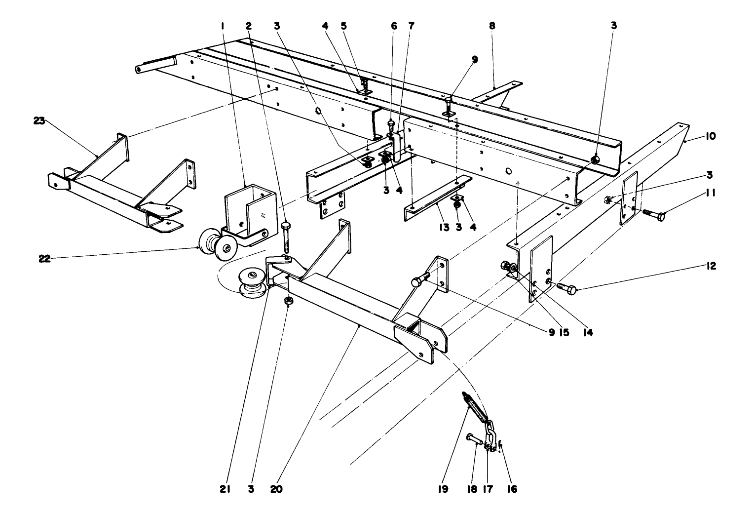 Main Frame Assembly-Front Parkmaster 7