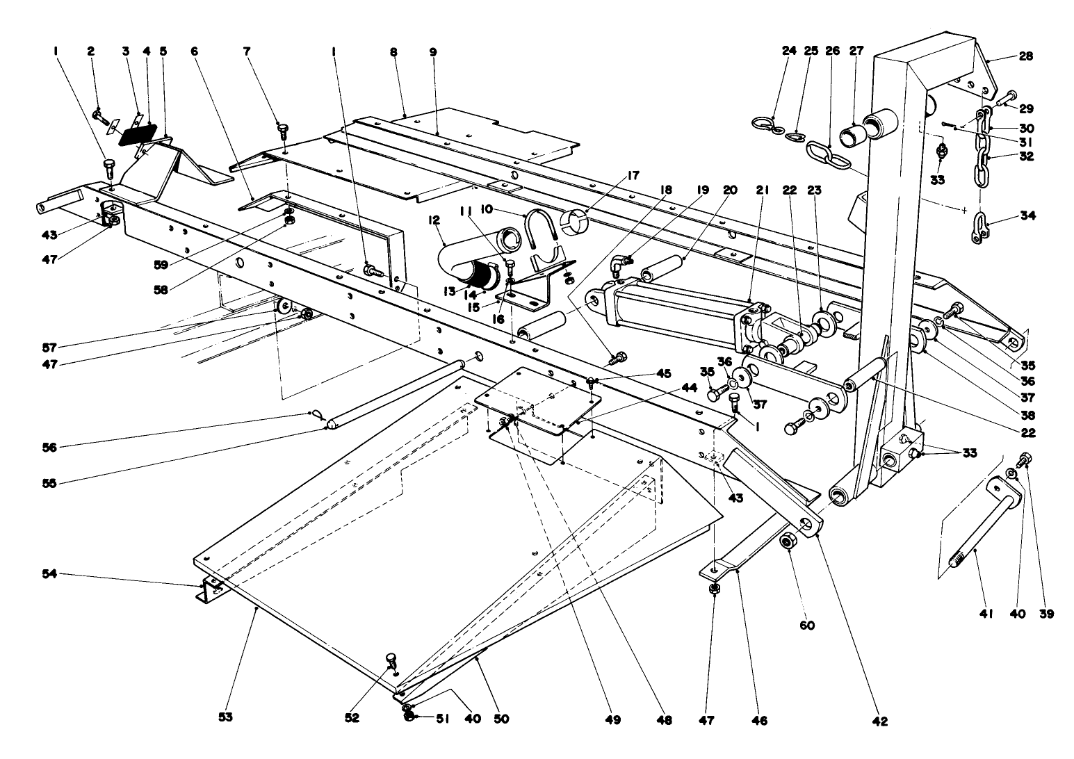 Main Frame Assembly-Front Center Parkmaster 7