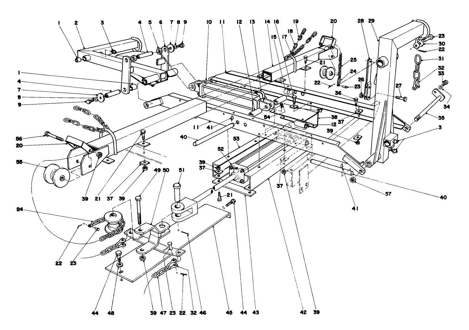 Main Frame Assembly-Rear Parkmaster 7