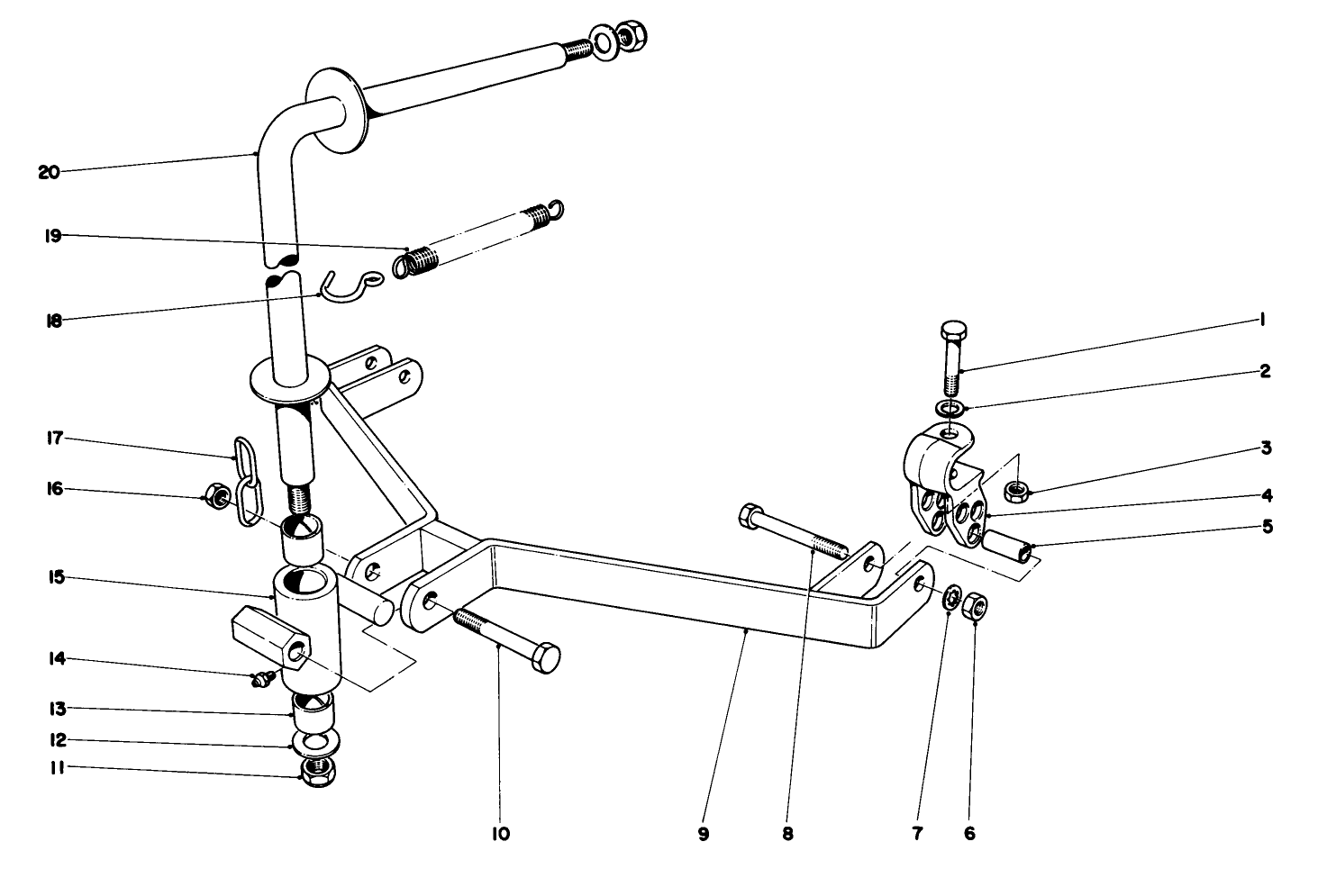 Drawbar Assembly-Parkmaster 7