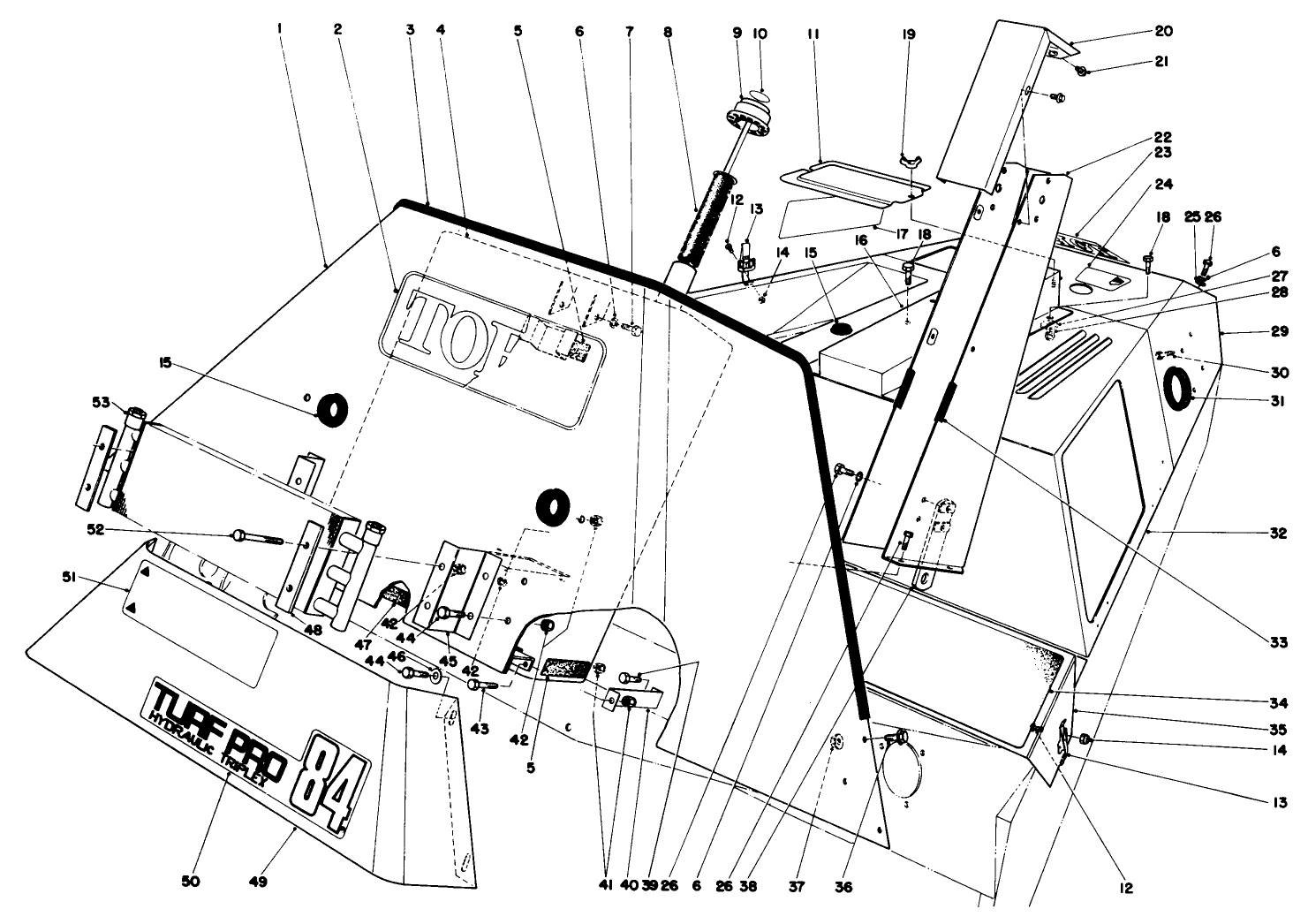 Hydraulic Reservoir And Front Shroud