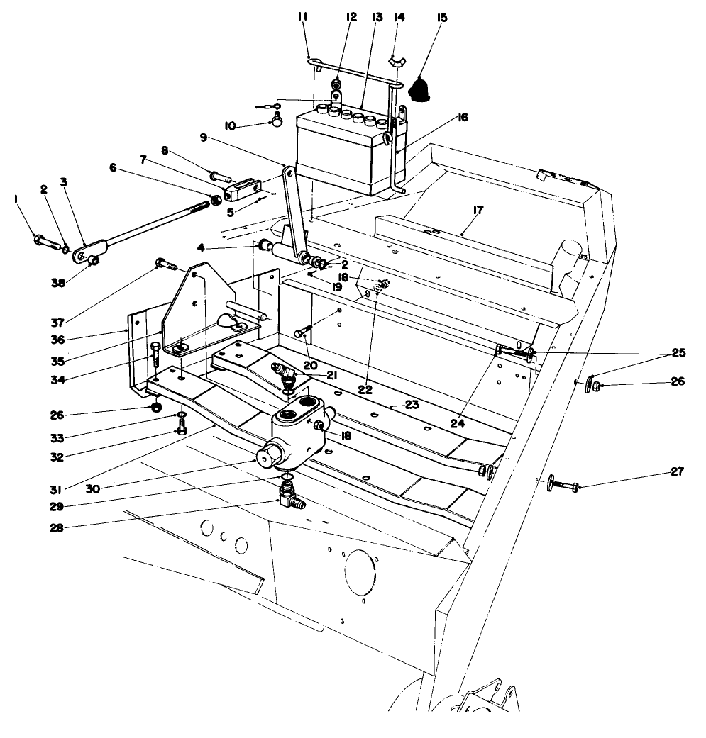 Motor Mounts And Battery Assembly