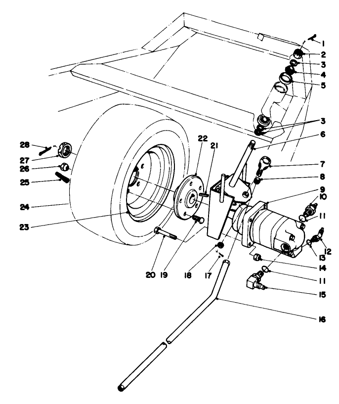 Rear Wheel And Motor Assembly