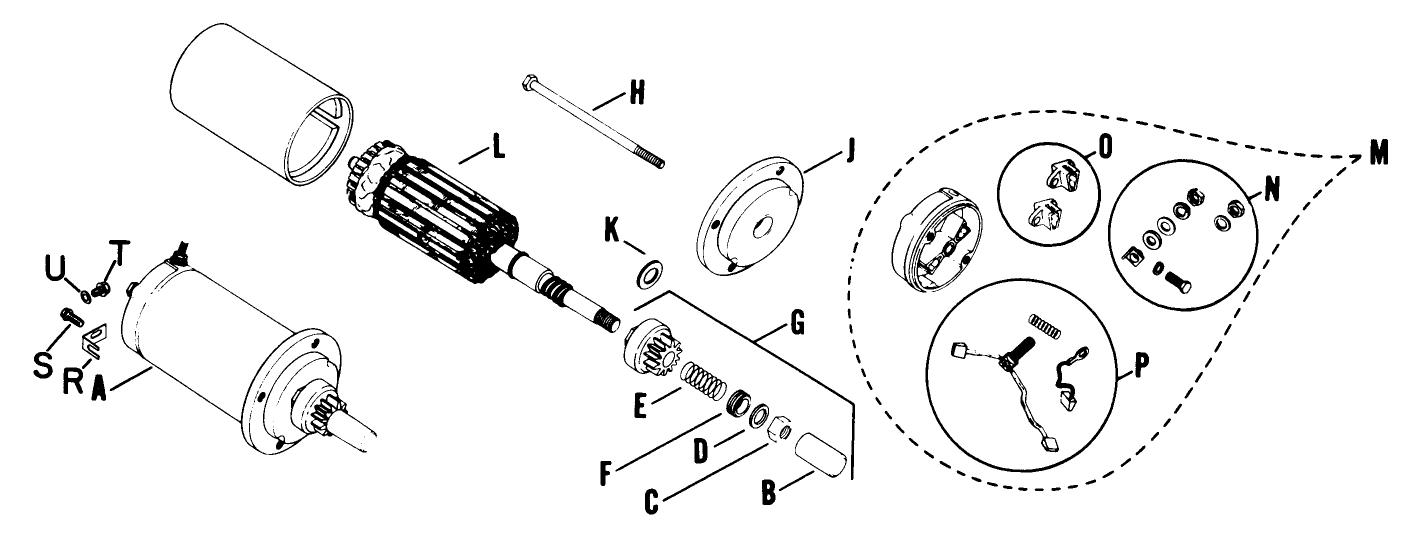 Electric Starter Assembly Engine Kohler Model No. K582qs Type No. 36273a