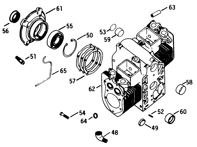 Crankcase-Engine Kohler Model No. K582qs Type No. Pc-36273a