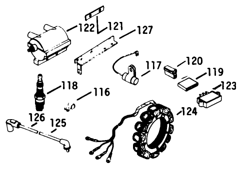 Ignition-Engine Kohler Model No. K582qs Type No. Pc-36273a