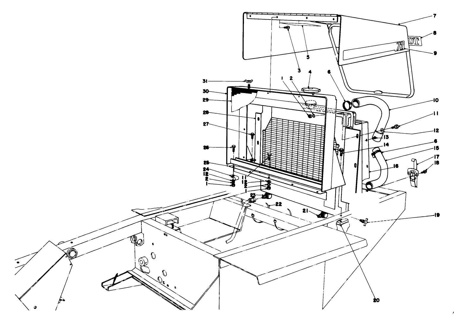 Radiator & Hood Assembly