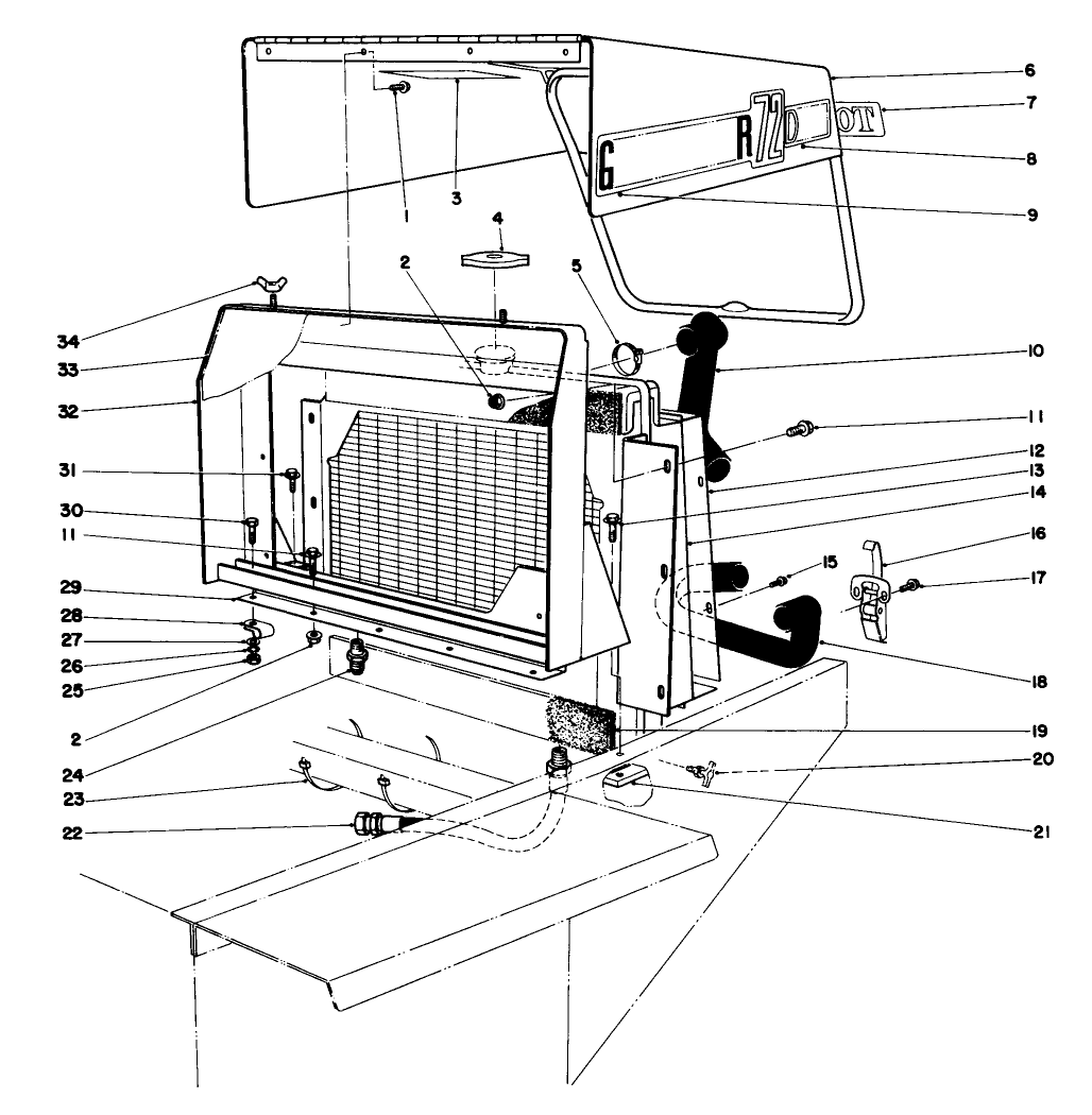 Radiator & Hood Assembly