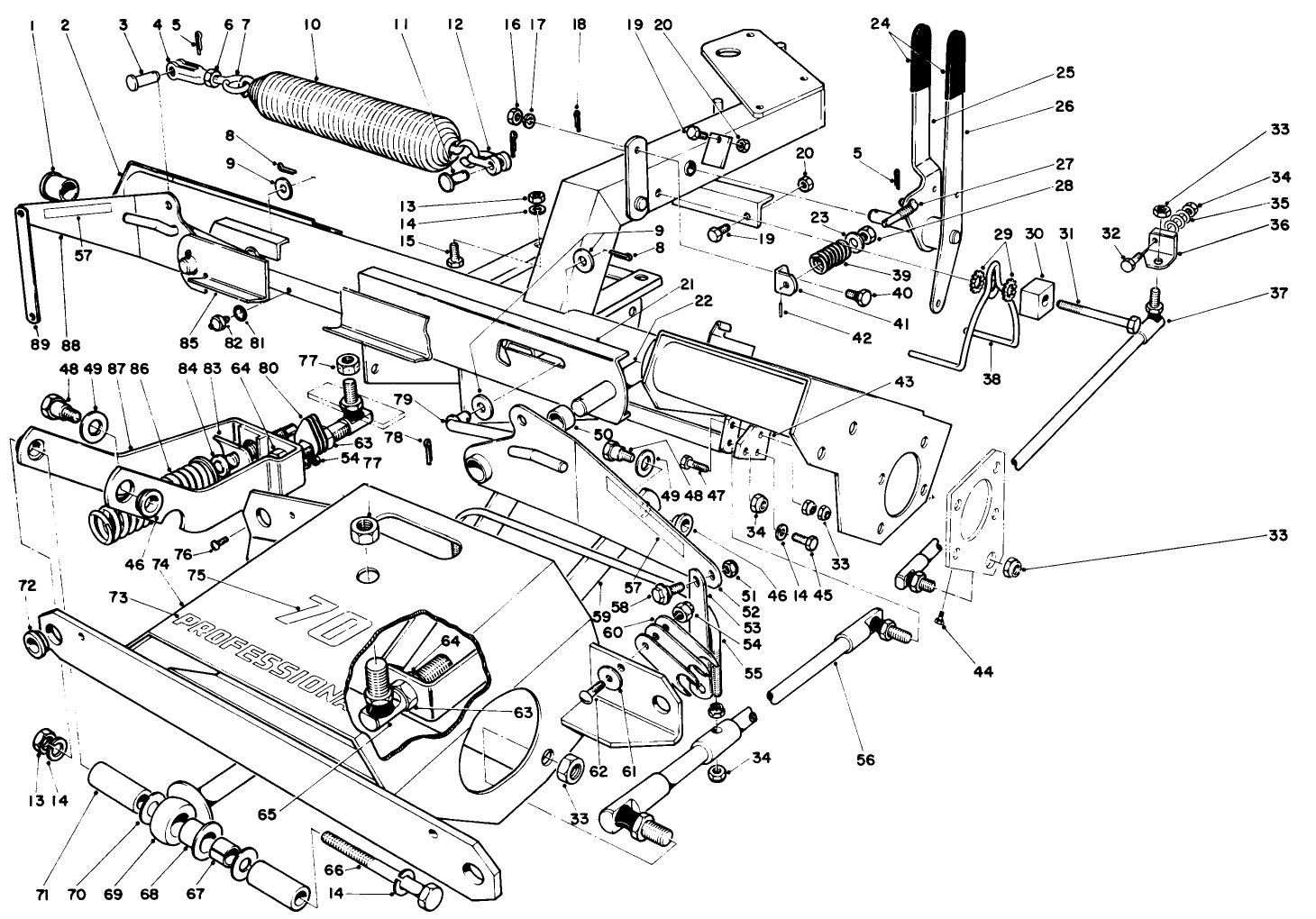 Main Frame & Counterbalance Assembly