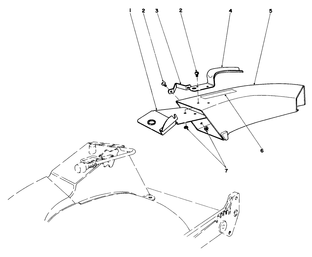 Side Discharge Chute Model No. 59108 (optional)