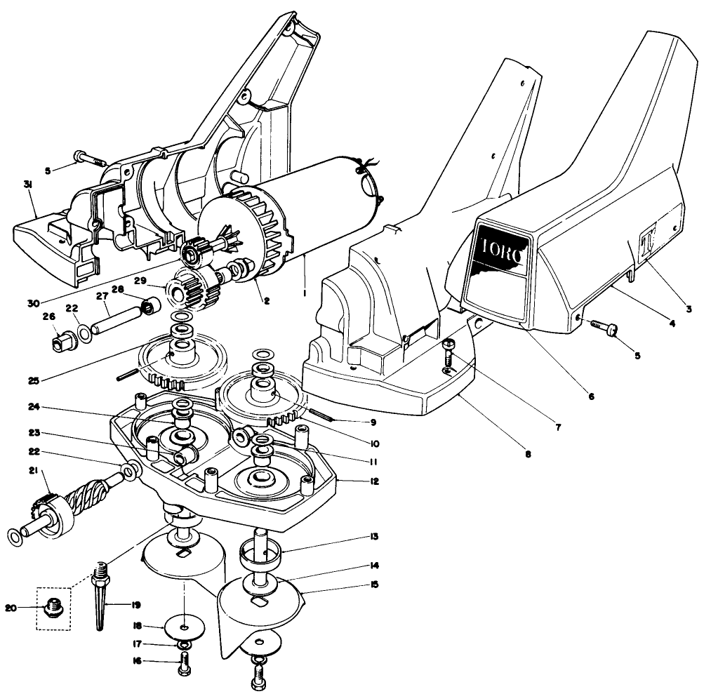 Motor And Gear Housing Assembly