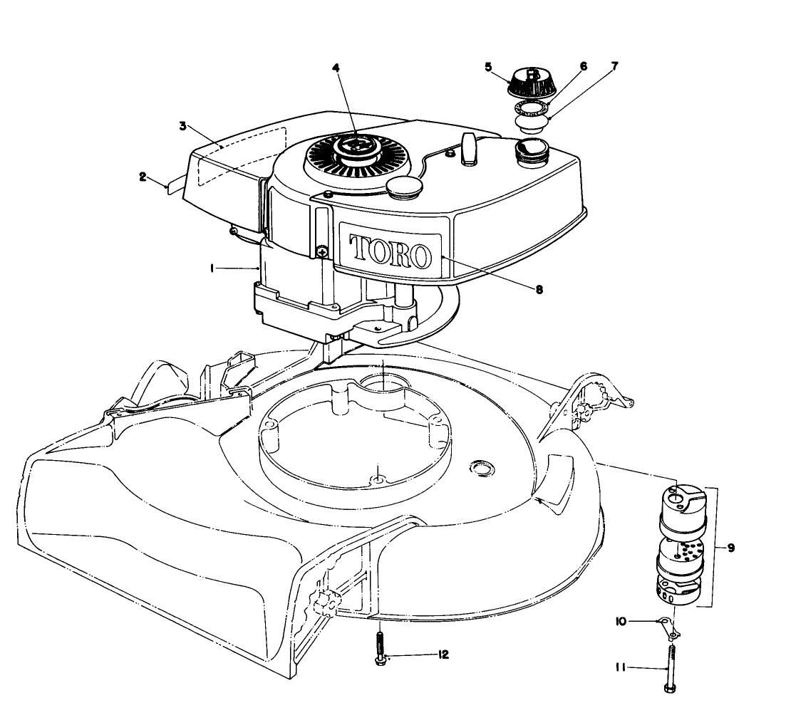 Engine Assembly Model 16077 And 16165