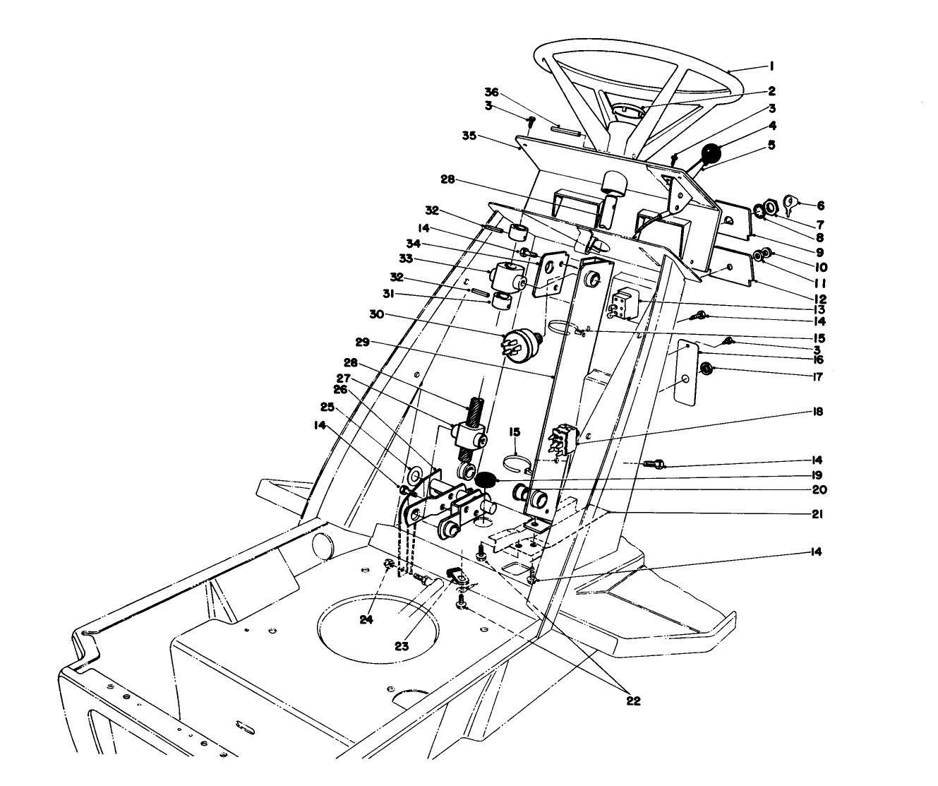 Steering Wheel & Dash Assembly