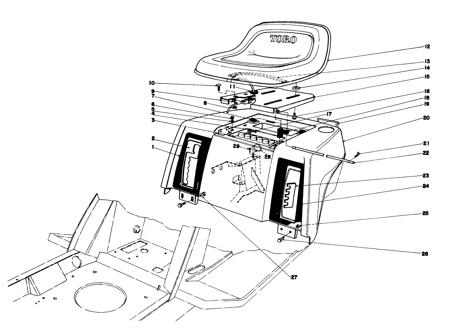 Rear Body & Seat Assembly