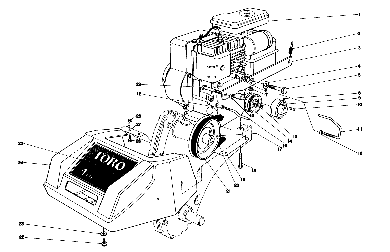 Engine And Shroud Assembly