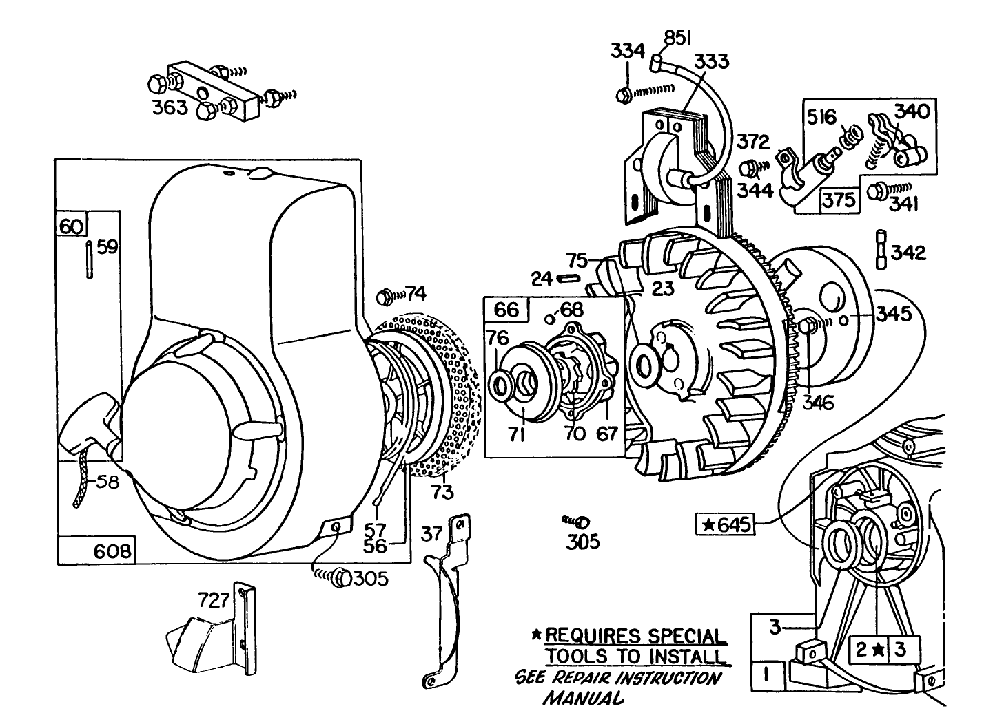 Engine Briggs & Stratton Model 112202-0135-01