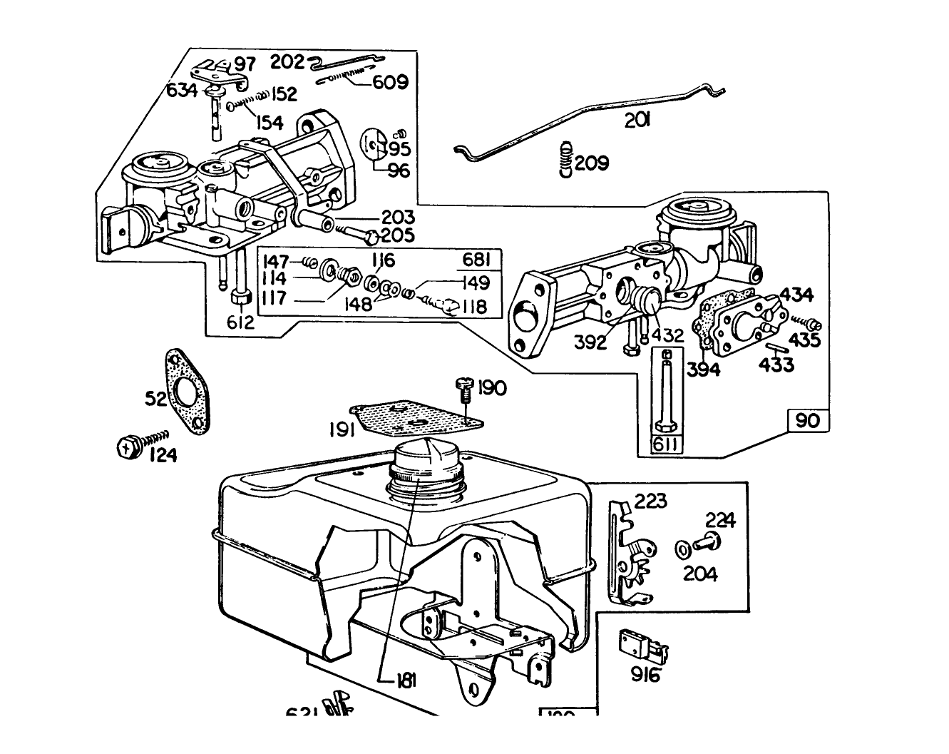 Engine Briggs & Stratton Model 112202-0135-01
