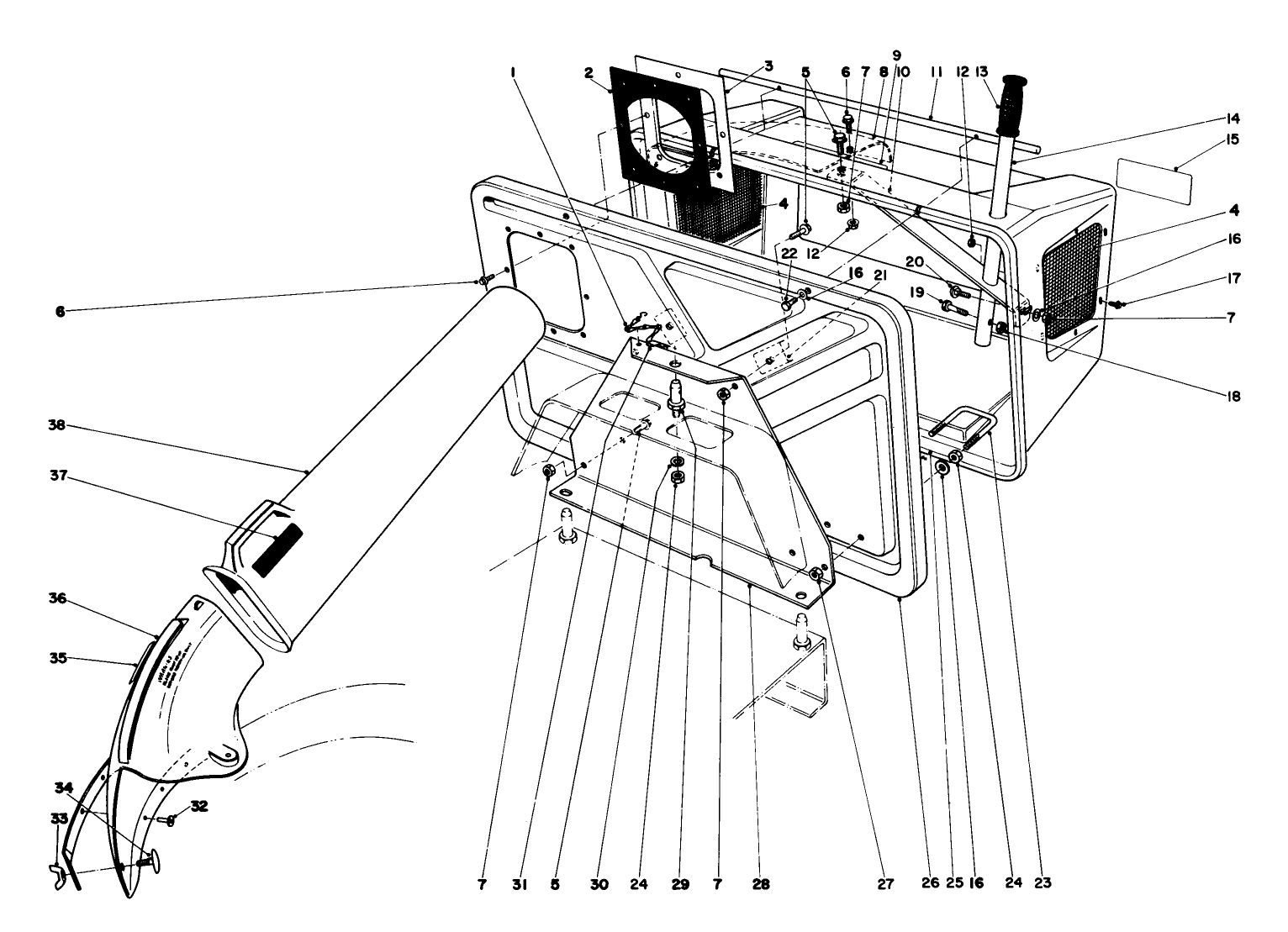 Easy-Empty Grass Catcher Model No. 59046 (optional)