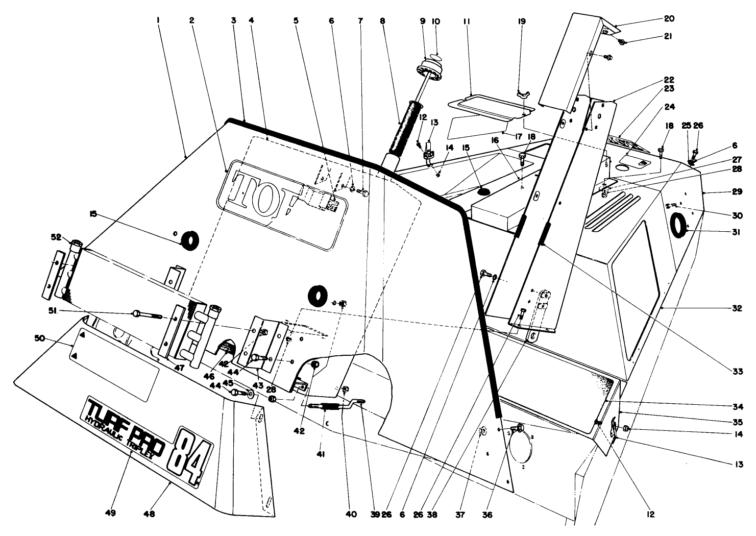 Hydraulic Reservoir And Front Shroud