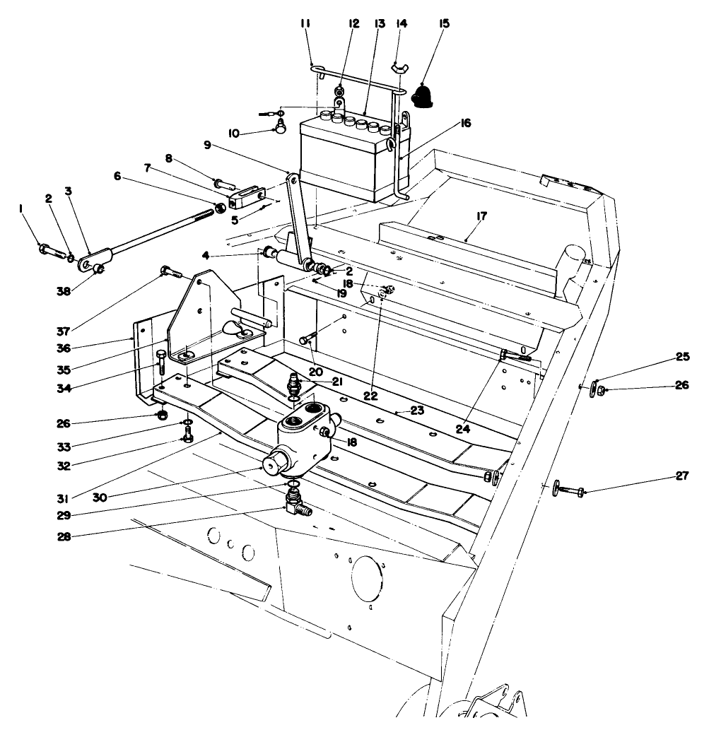 Motor Mounts And Battery Assembly