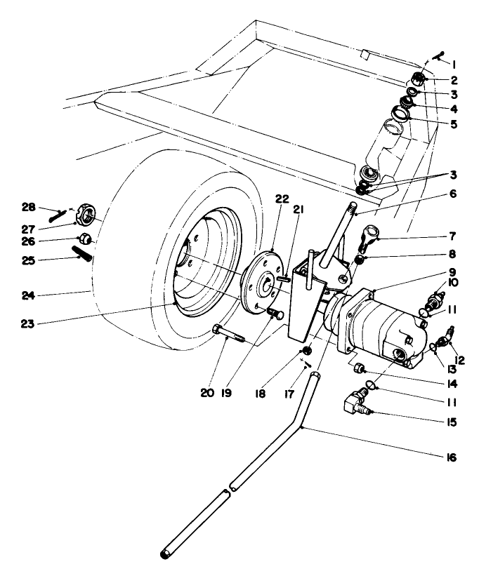 Rear Wheel And Motor Assembly