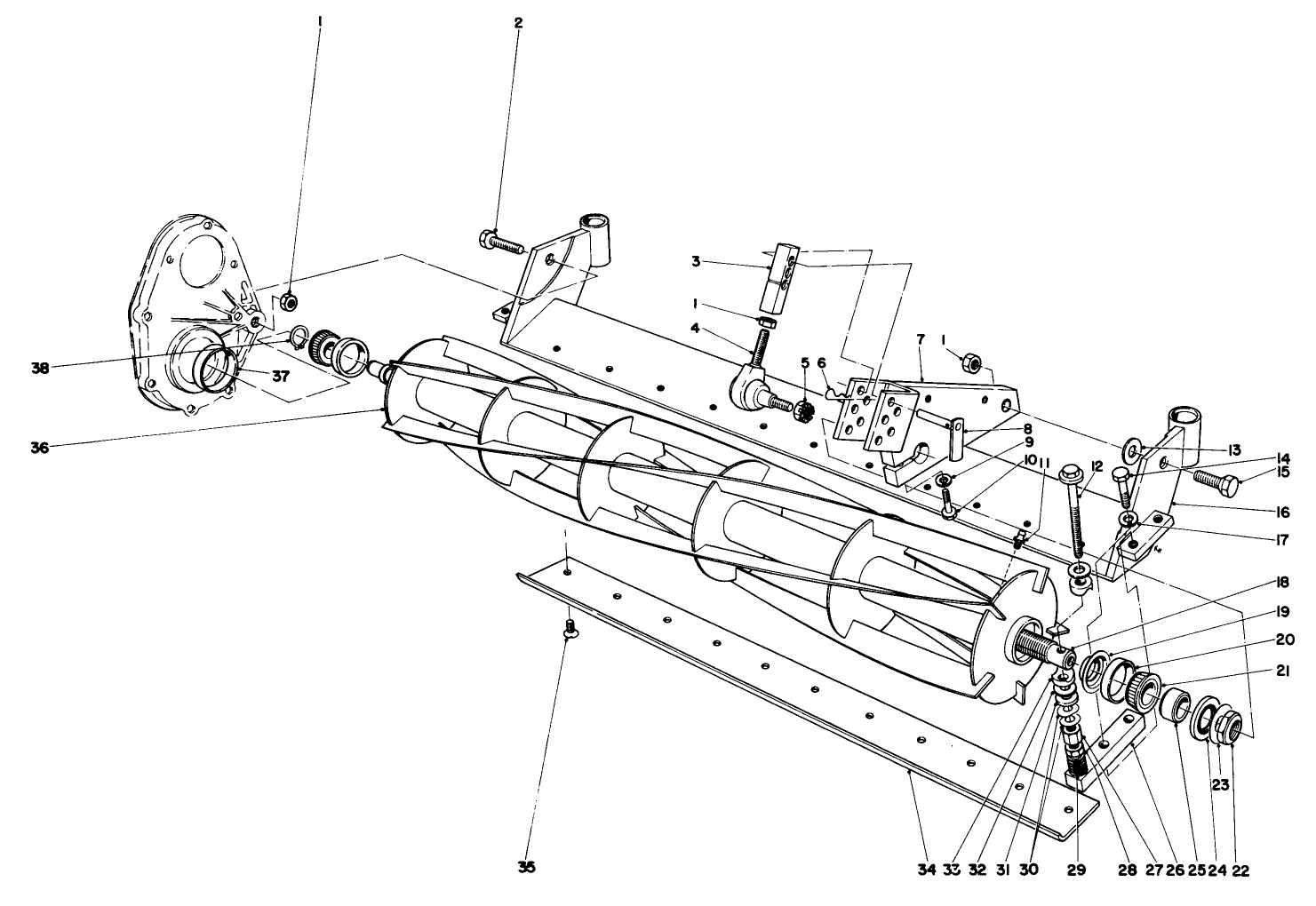 Reel And Bed Bar Assembly