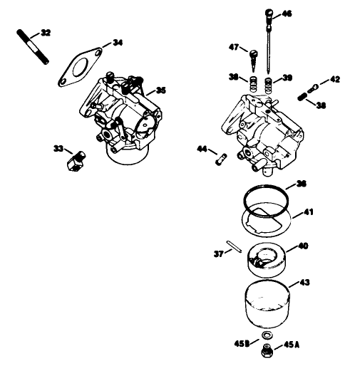 Engine Kohler Model No. K582qs Type No. Ps-36315carburetor-Group 5