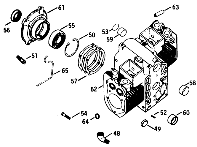 Engine Kohler Model No. K582qs Type No. Ps-36315crankcase-Group 7