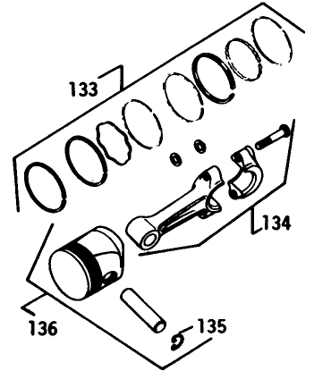 Engine Kohler Model No. K582qs Type No. Ps-36315 Piston & Rod-Group 22