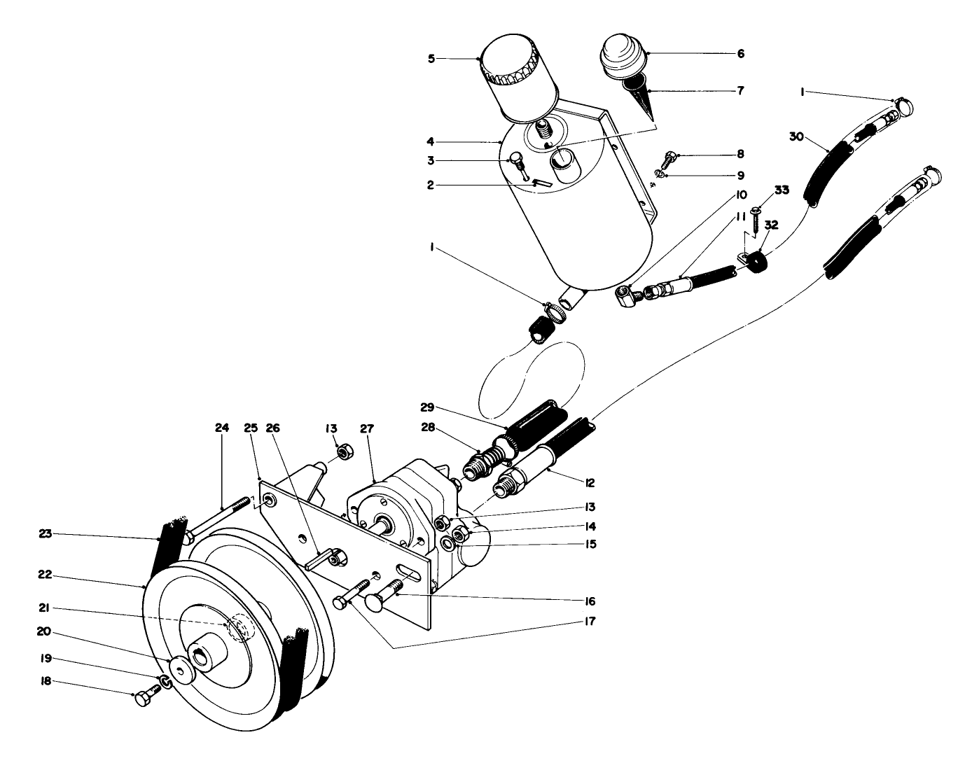 Hydraulic Pump And Reservoir