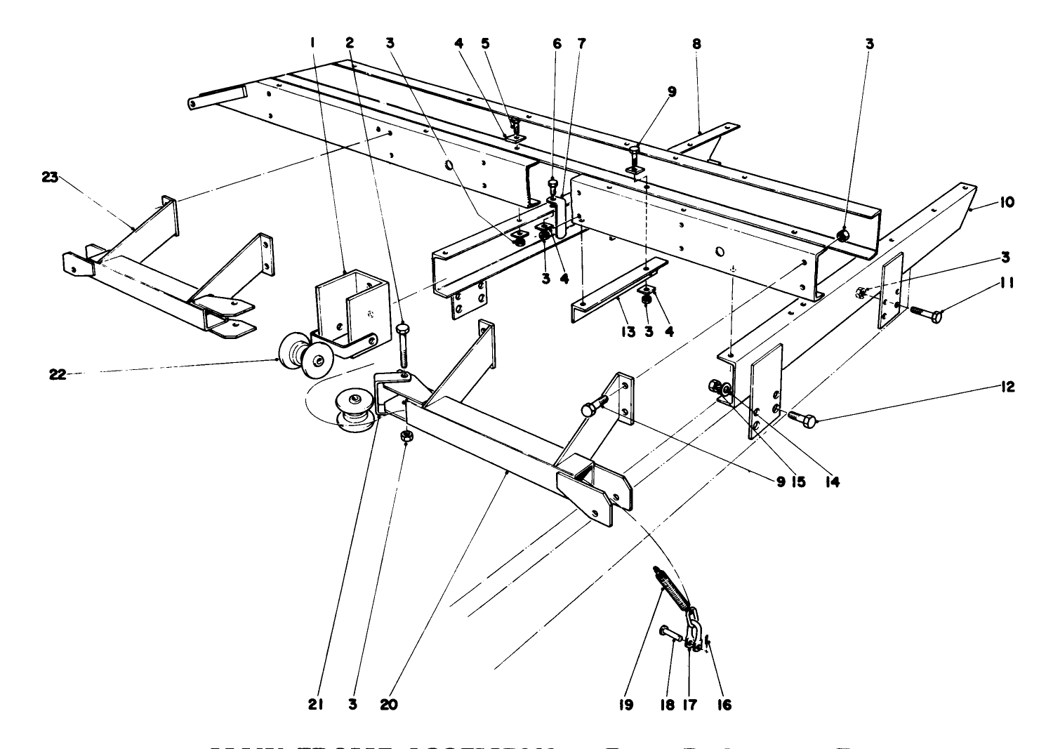 Main Frame Assembly-Front Parkmaster 7