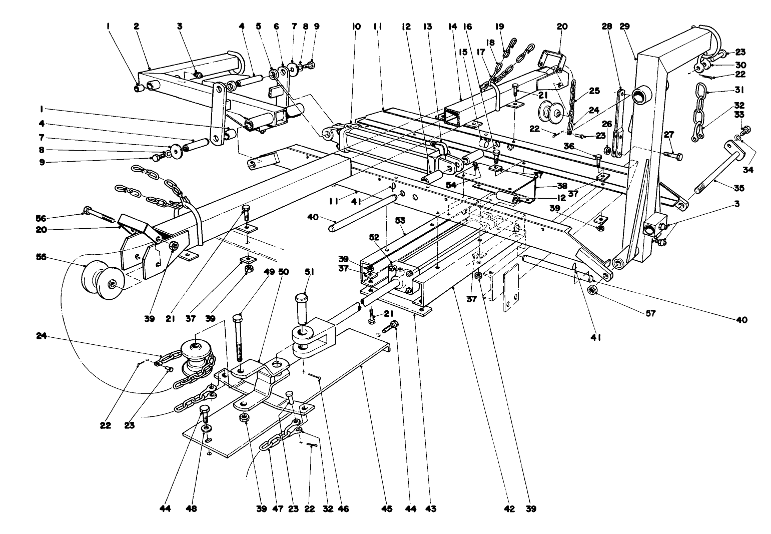 Main Frame Assembly-Rear Parkmaster 7