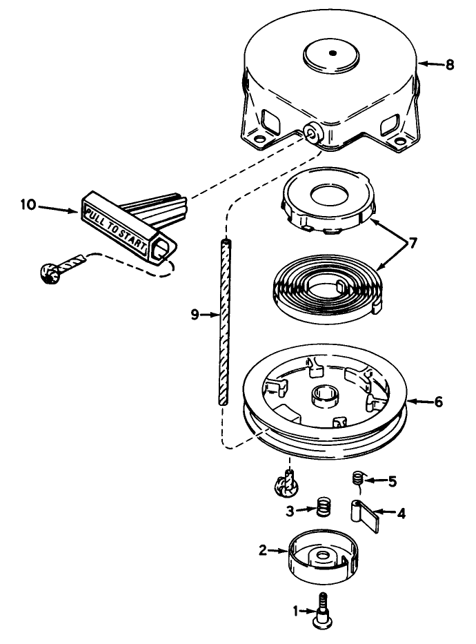 Shroud & Rewind Starter No. 590537