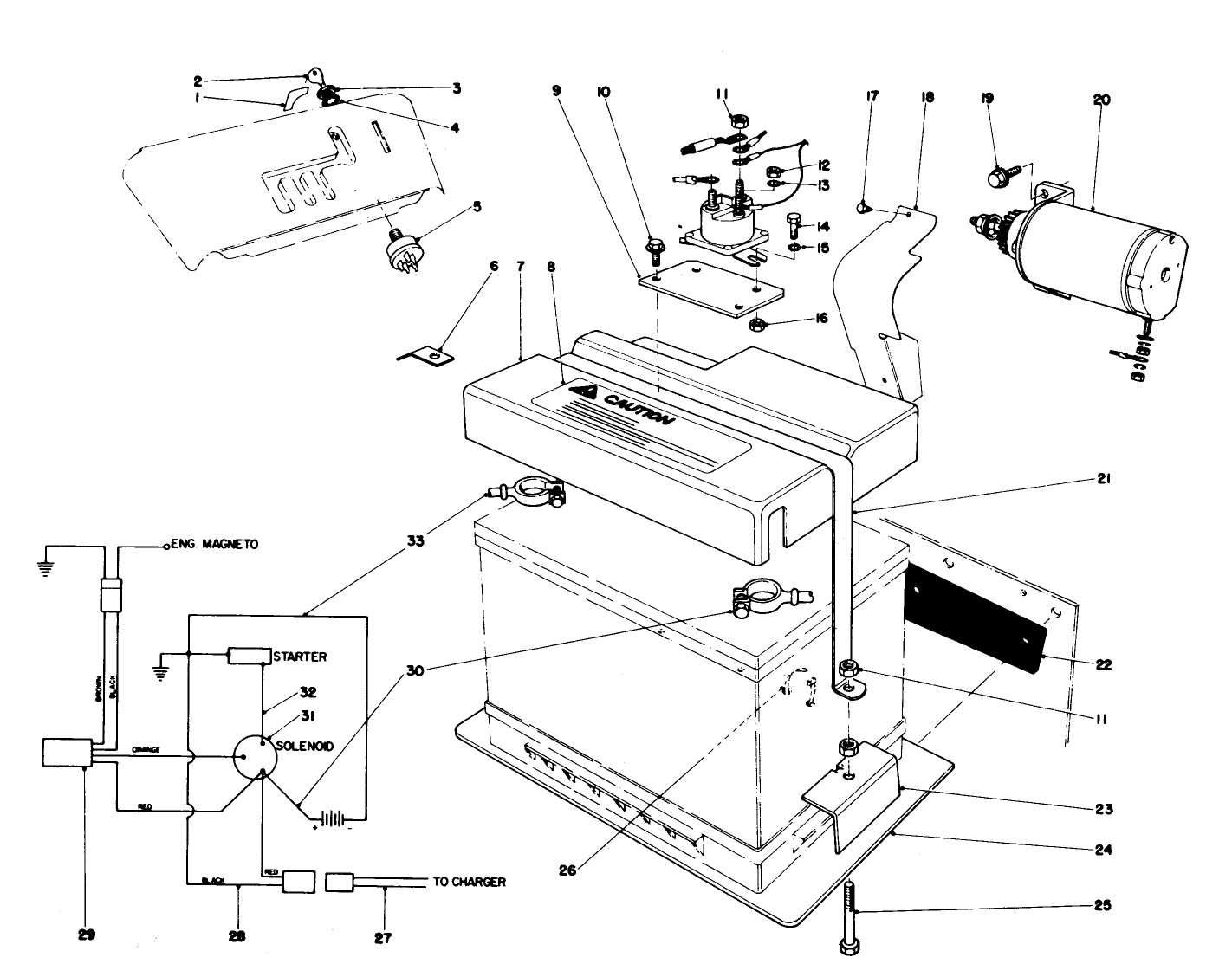 12 Volt Starting Motor Kit 37-4640 (optional)