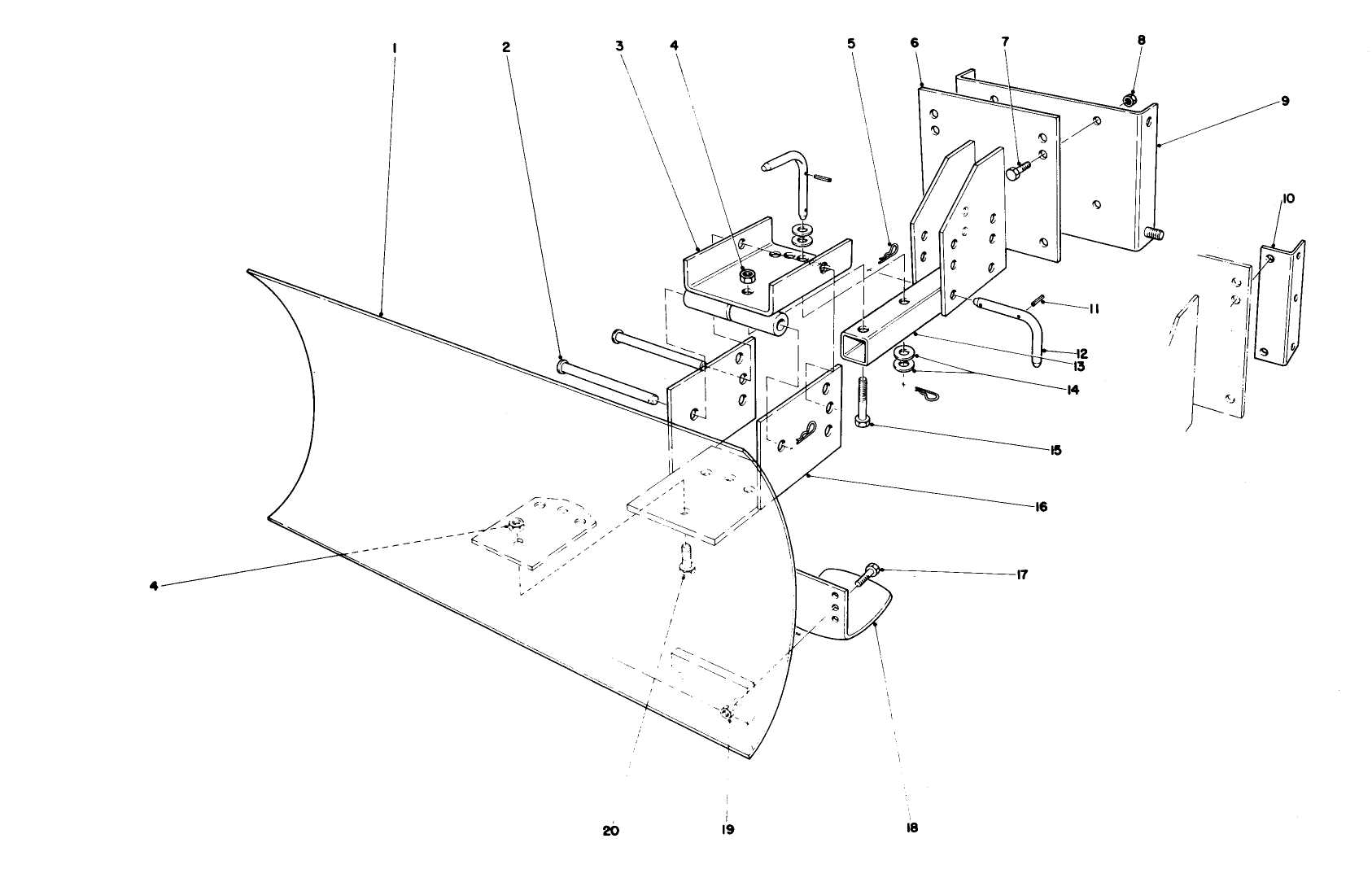 Grader Blade Assembly (model No. 59099)(optional)