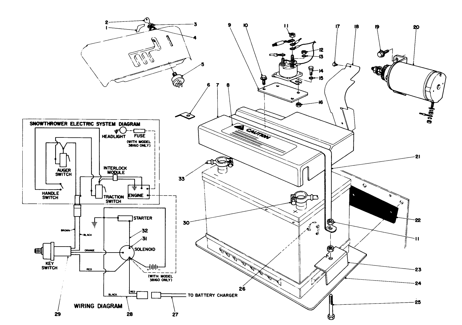 12 Volt Starting Motor Kit 42-3370 (optional)